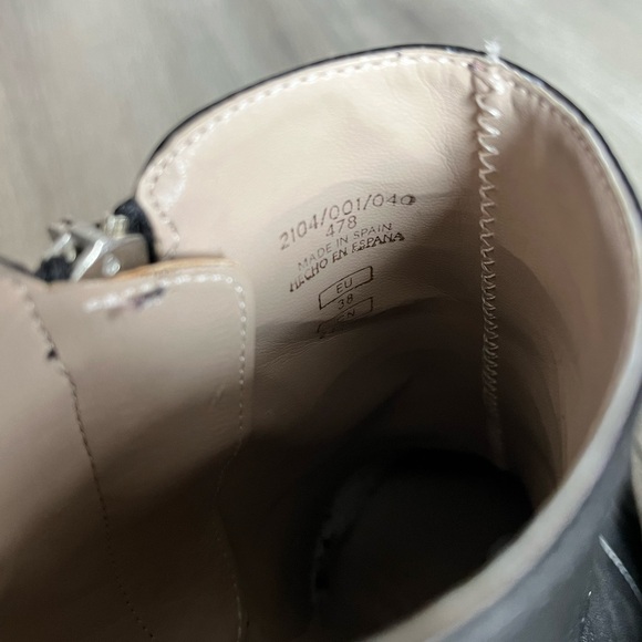 ZARA | Black Leather Boots - Made in Spain - Picture 8 of 8